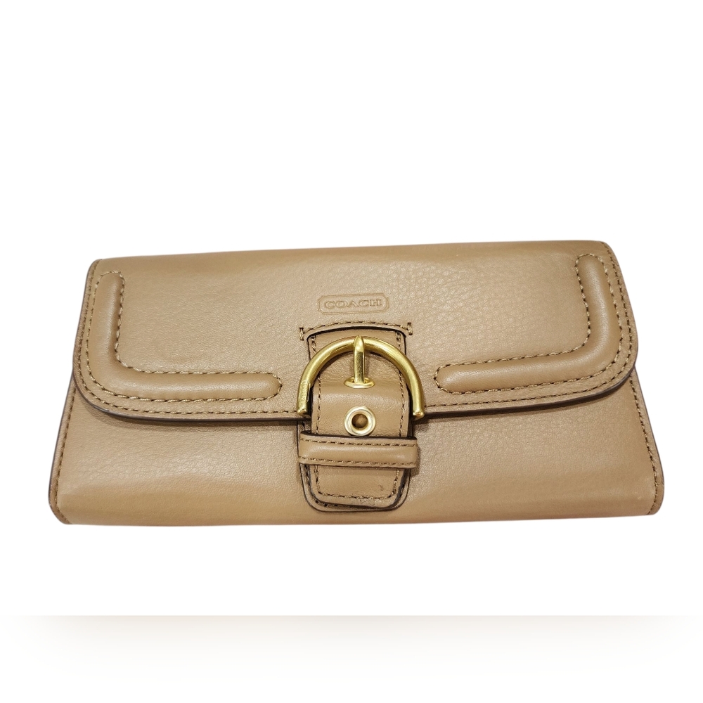 Coach Tan Leather Shoulder Bag with Matching Wallet - Picture 15 of 16